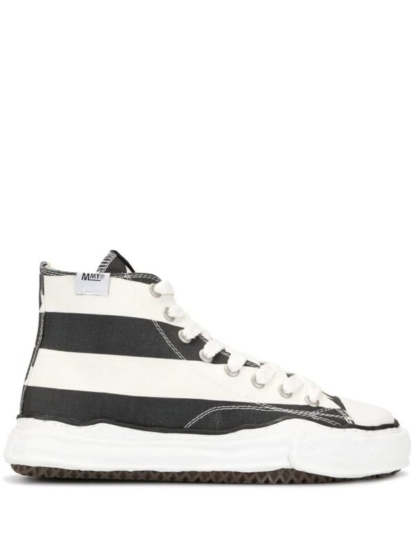 Striped Hi-Top Sneakers