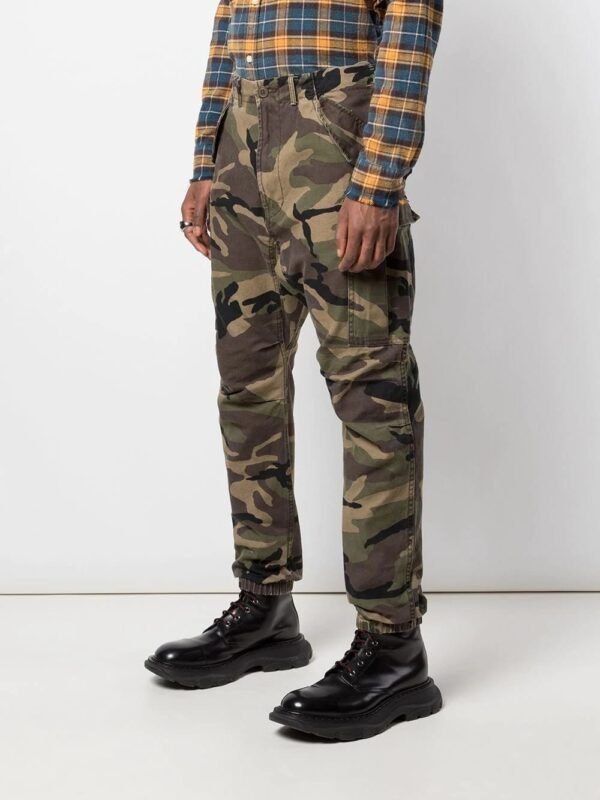 Tapered Camouflage Trousers - Image 2