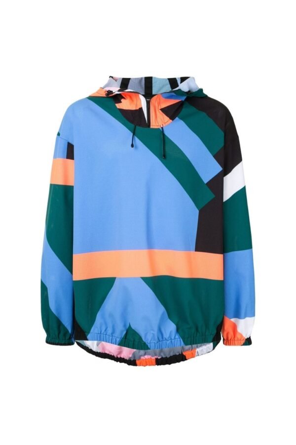 Q-Zip Geometric Windbreaker