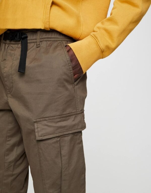 Khaki Utility Cargo Trousers - Image 2